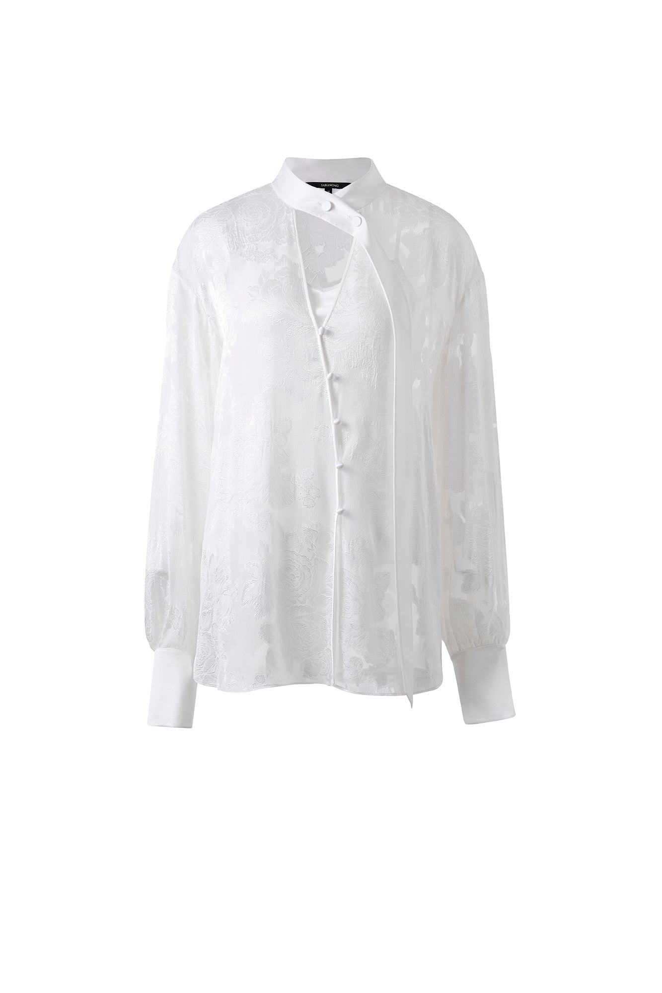 White High Neck Shirt