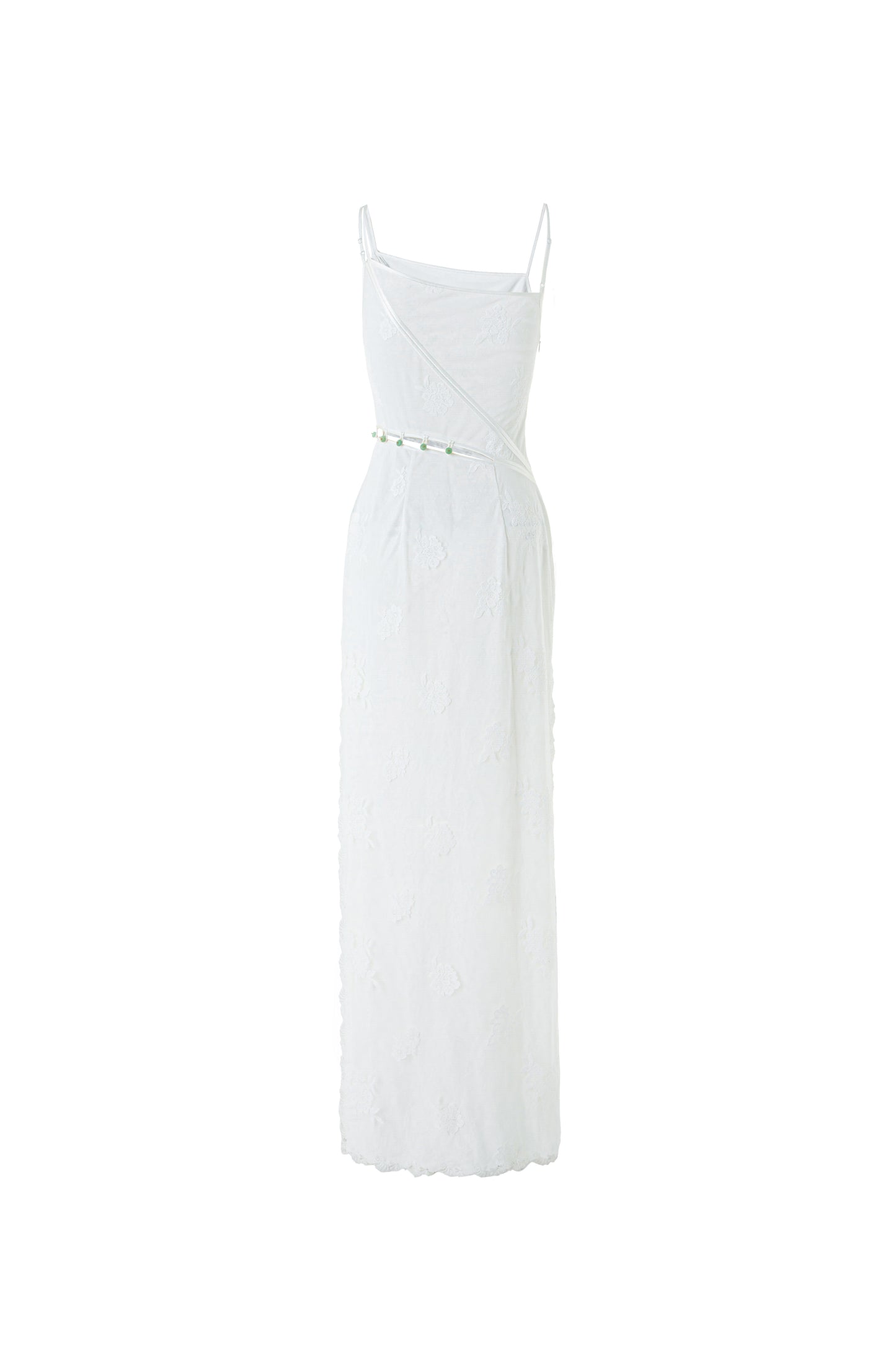Beaded Lace Slip Dress