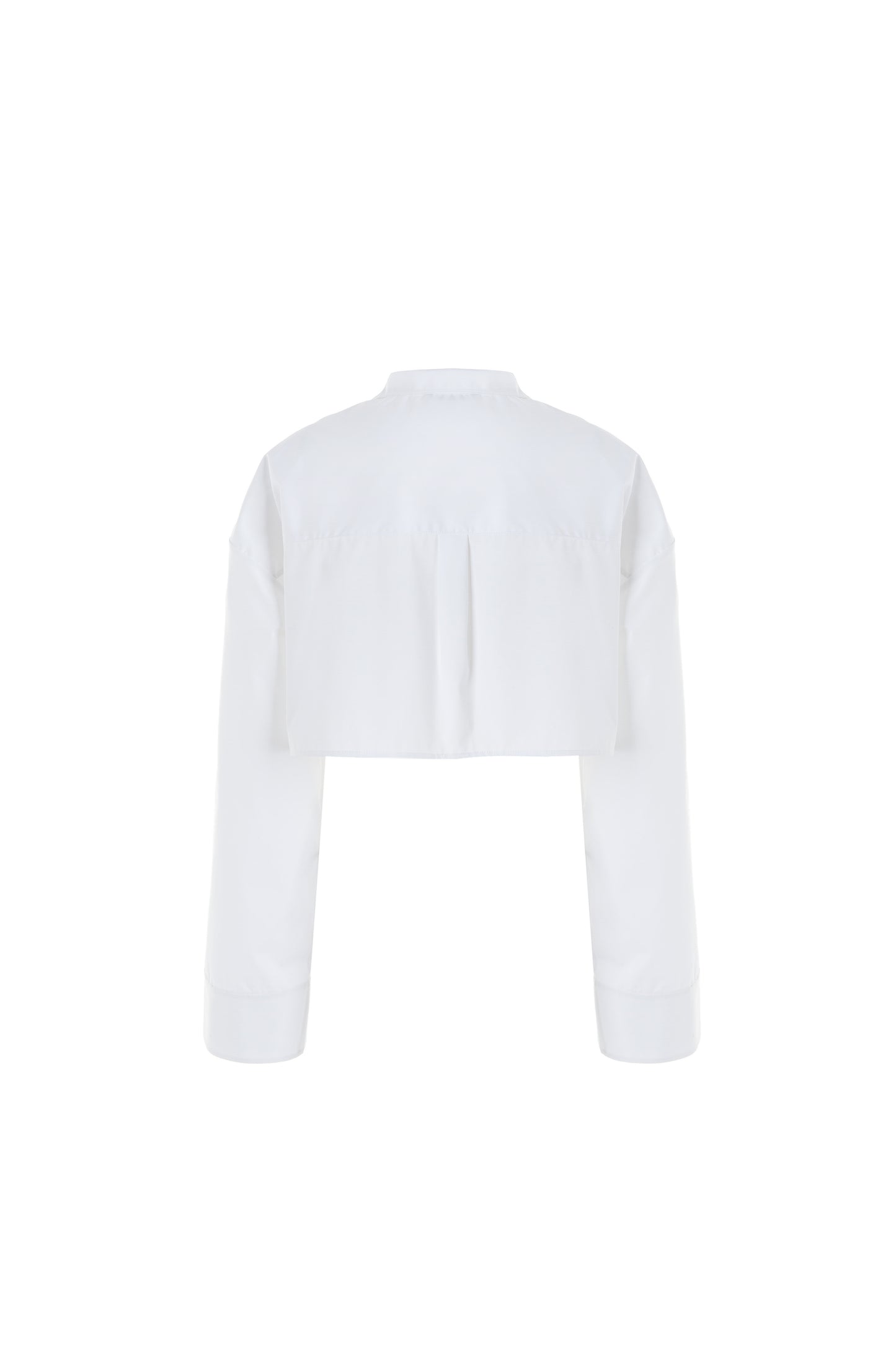 High Collar Embroidered Shirt