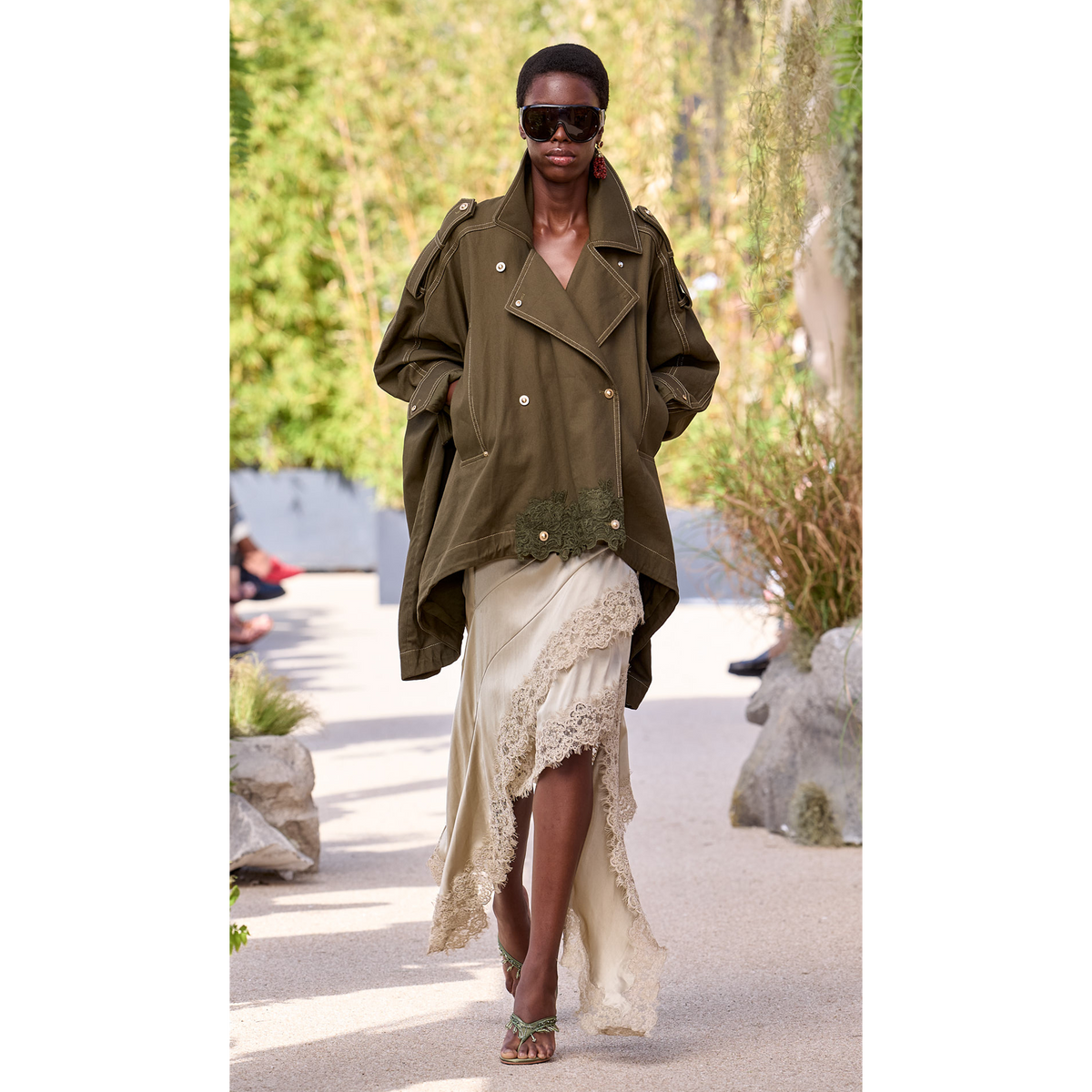 Silk Flow Tiered Skirt