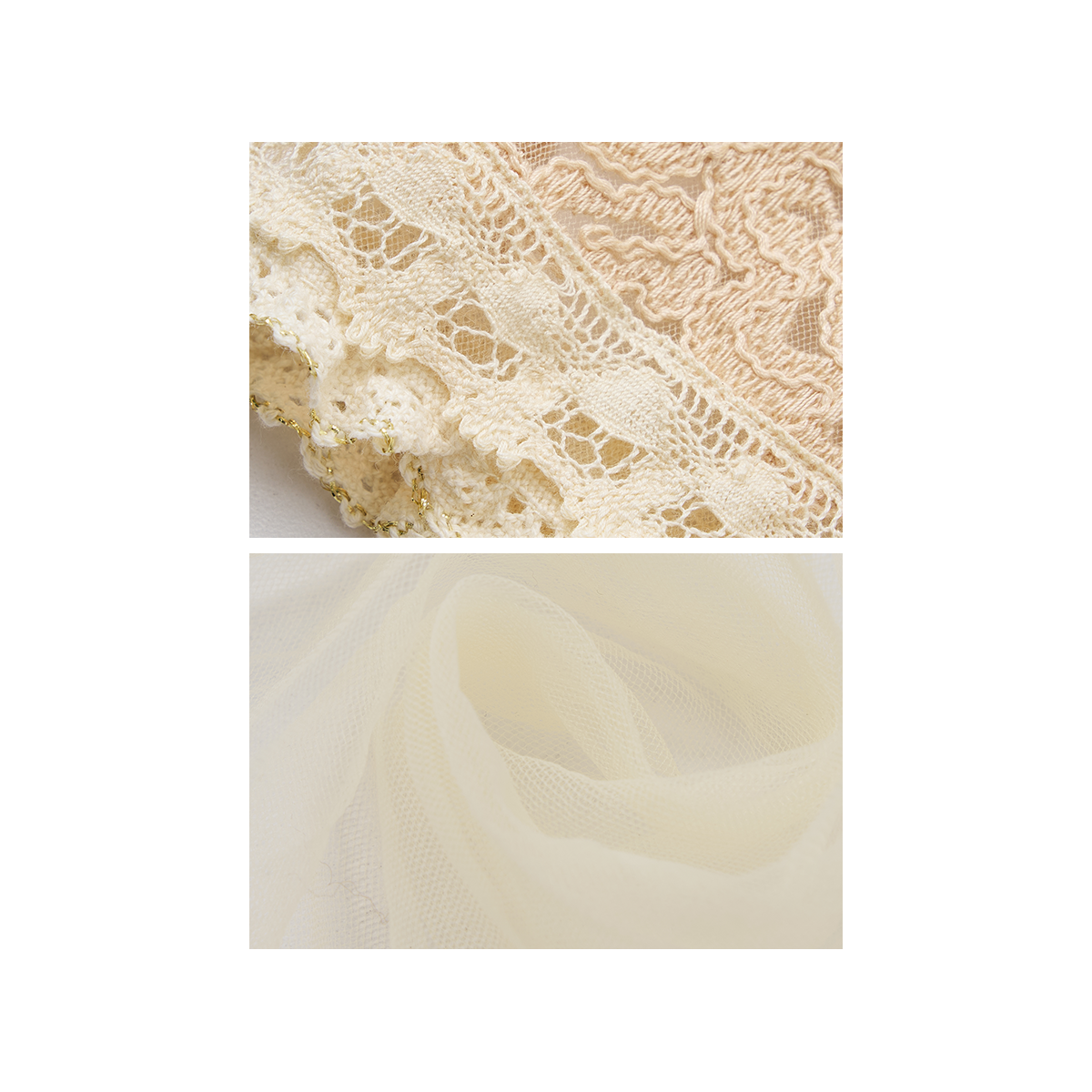 White lace skirt