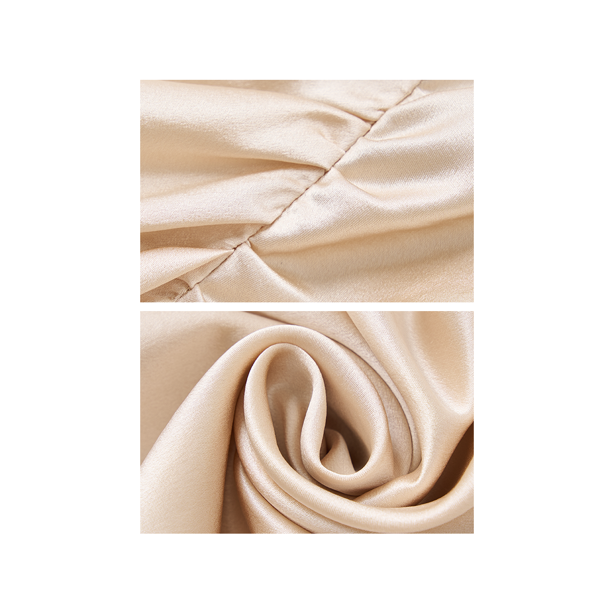 Light orange silk skirt