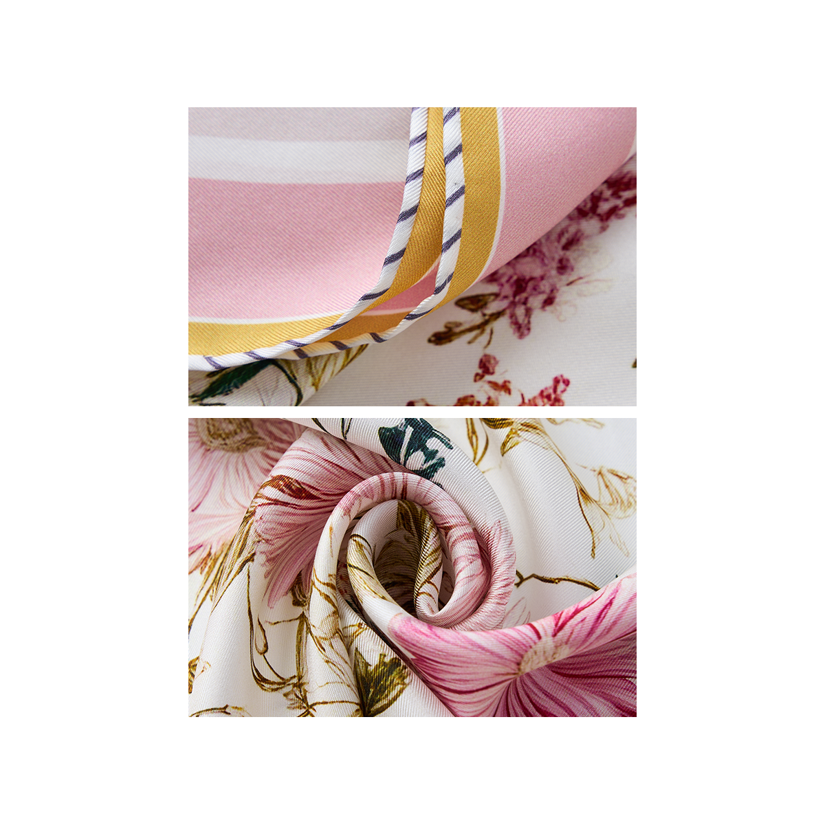 Patchwork silk scarf skirt