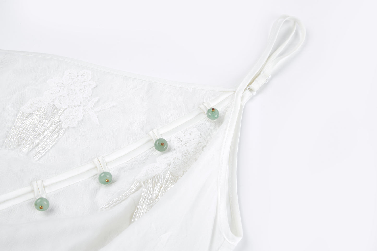 Beaded Lace Slip Dress