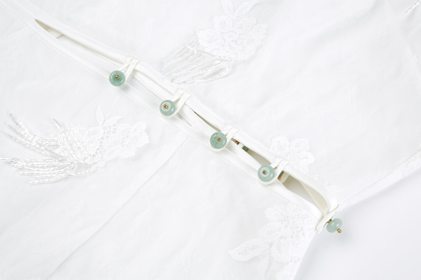 Beaded Lace Slip Dress