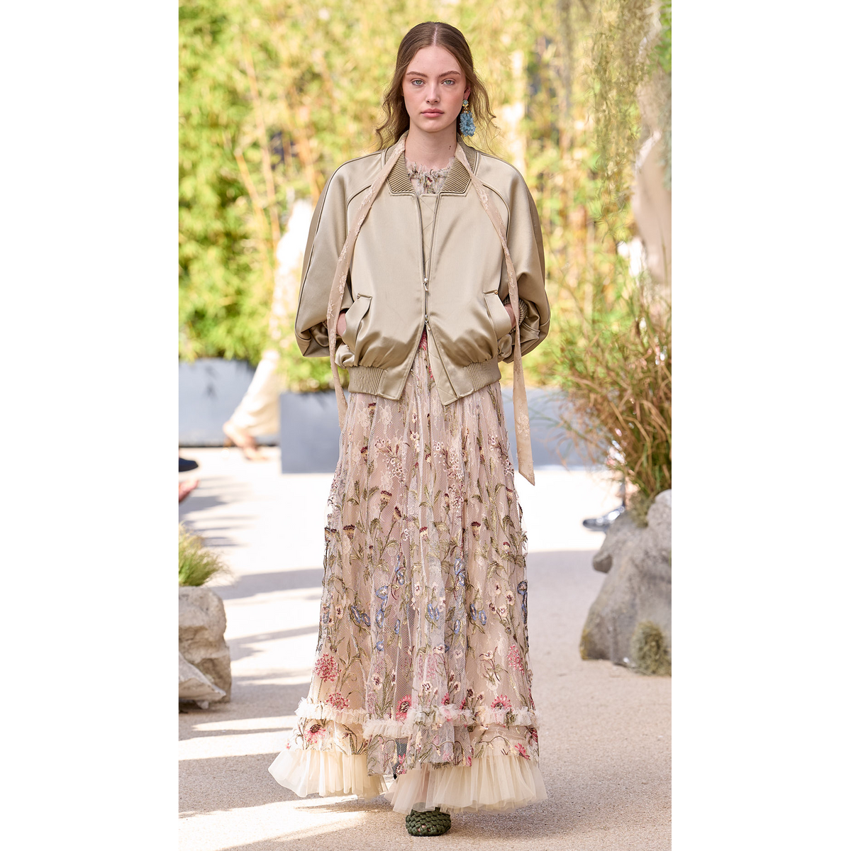 Silk‑Wool Blend Coat