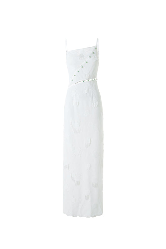 Beaded Lace Slip Dress