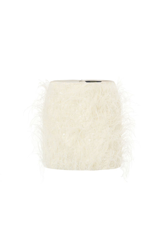 Feather Mini Skirt