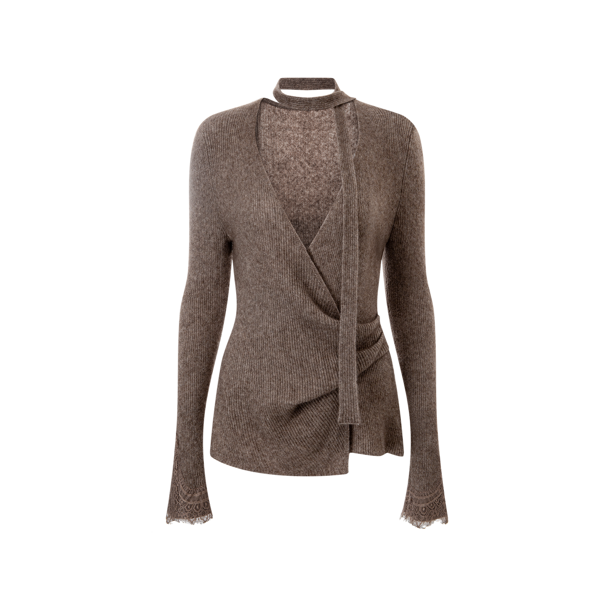 Cashmere  Irregular hem sweater