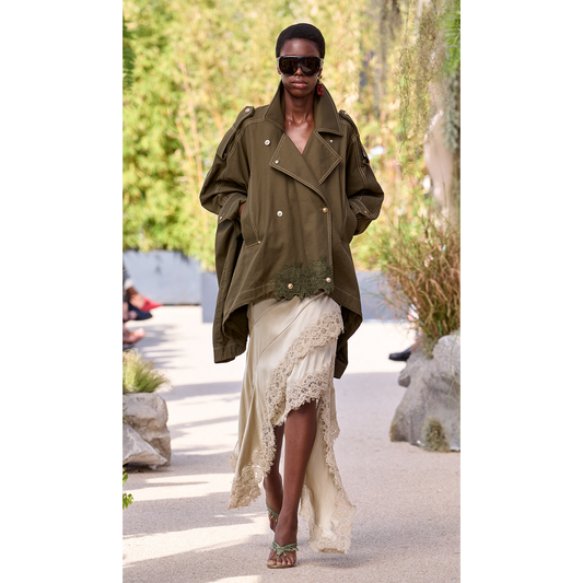 Silk Flow Tiered Skirt