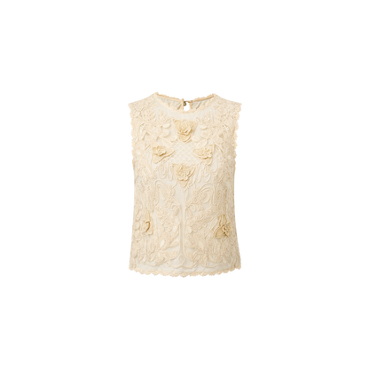 Floral Lace Sleeveless Top
