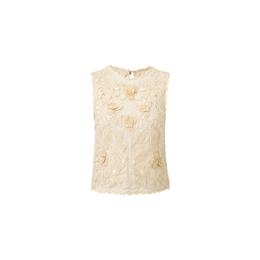 Floral Lace Sleeveless Top