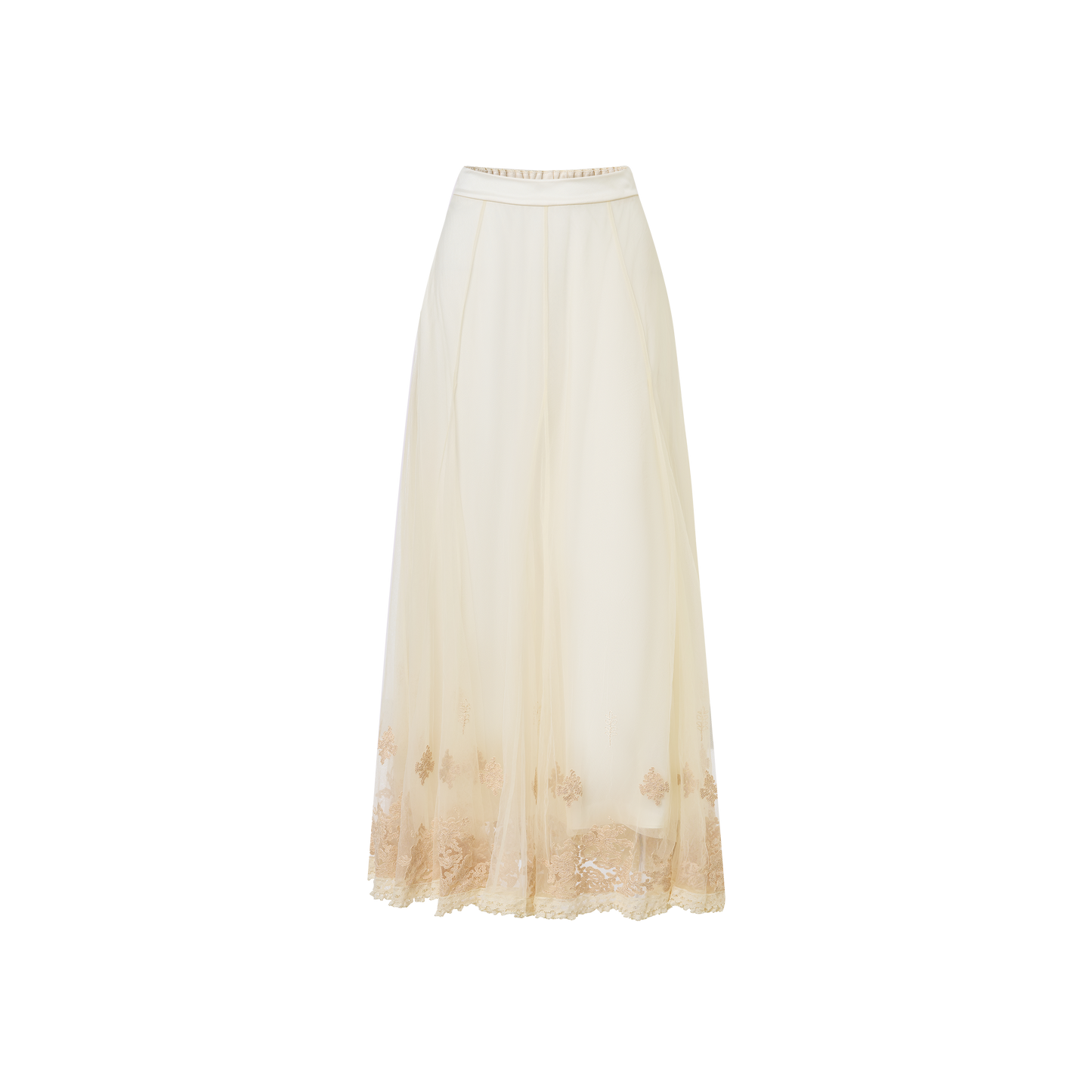 White lace skirt