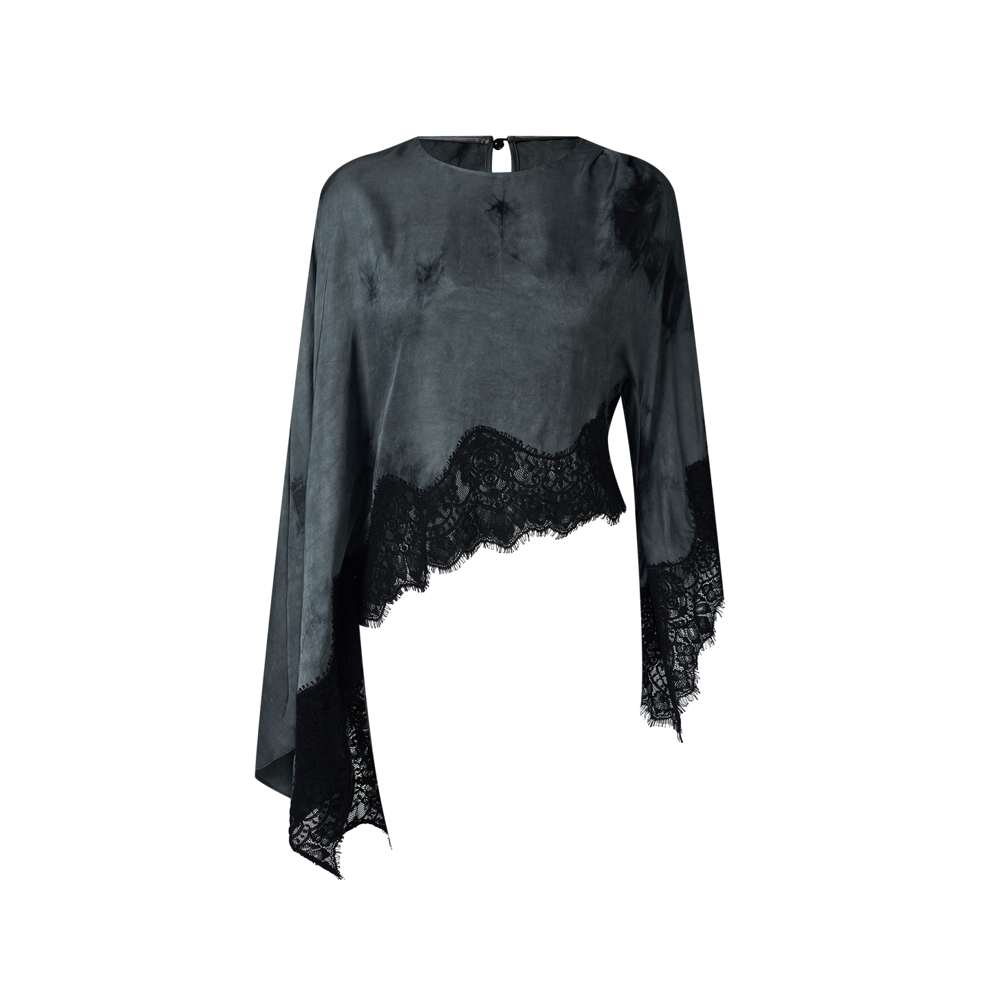 Gray Lace Top