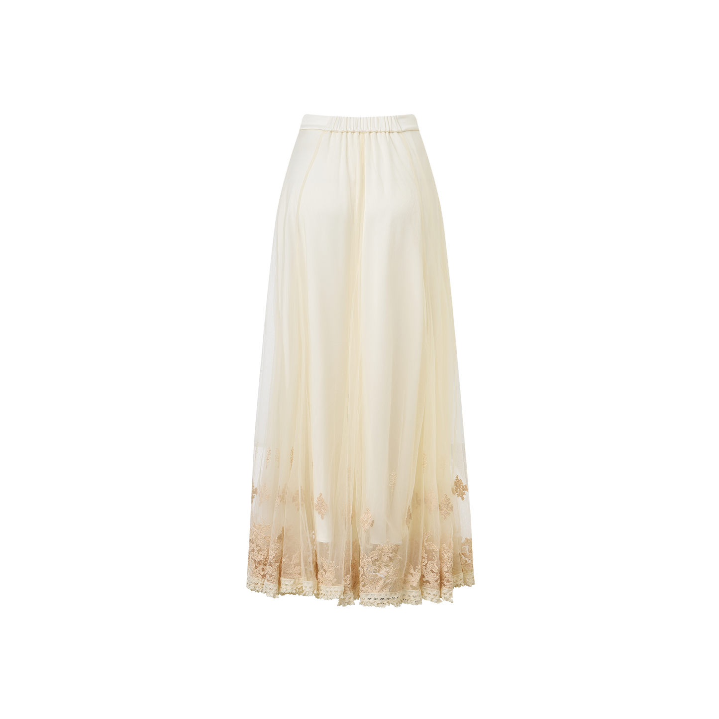 White lace skirt