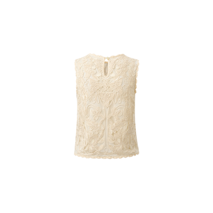 Floral Lace Sleeveless Top