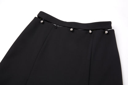 Beaded Hollow Out Skirt