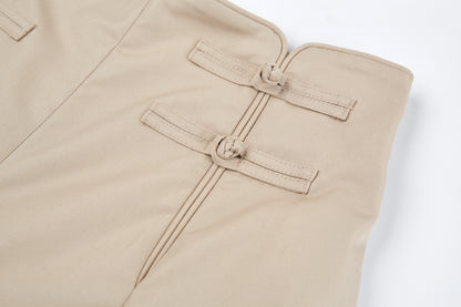 Khaki Wide Leg Pant