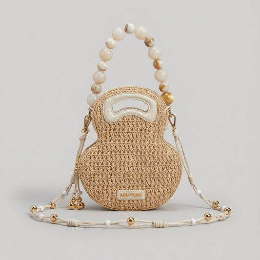 Sac à main calebasse sable clair