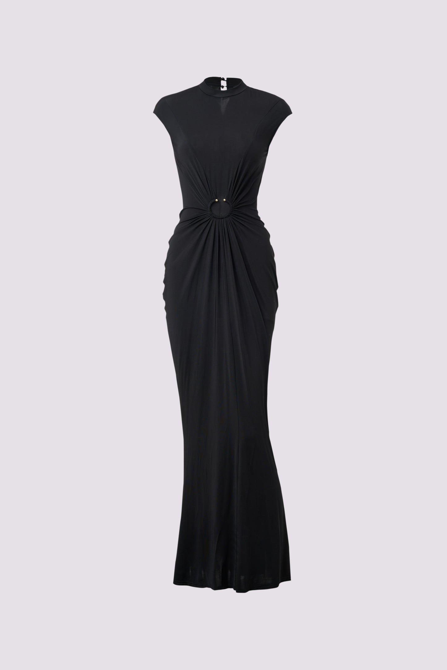 Black knit dress