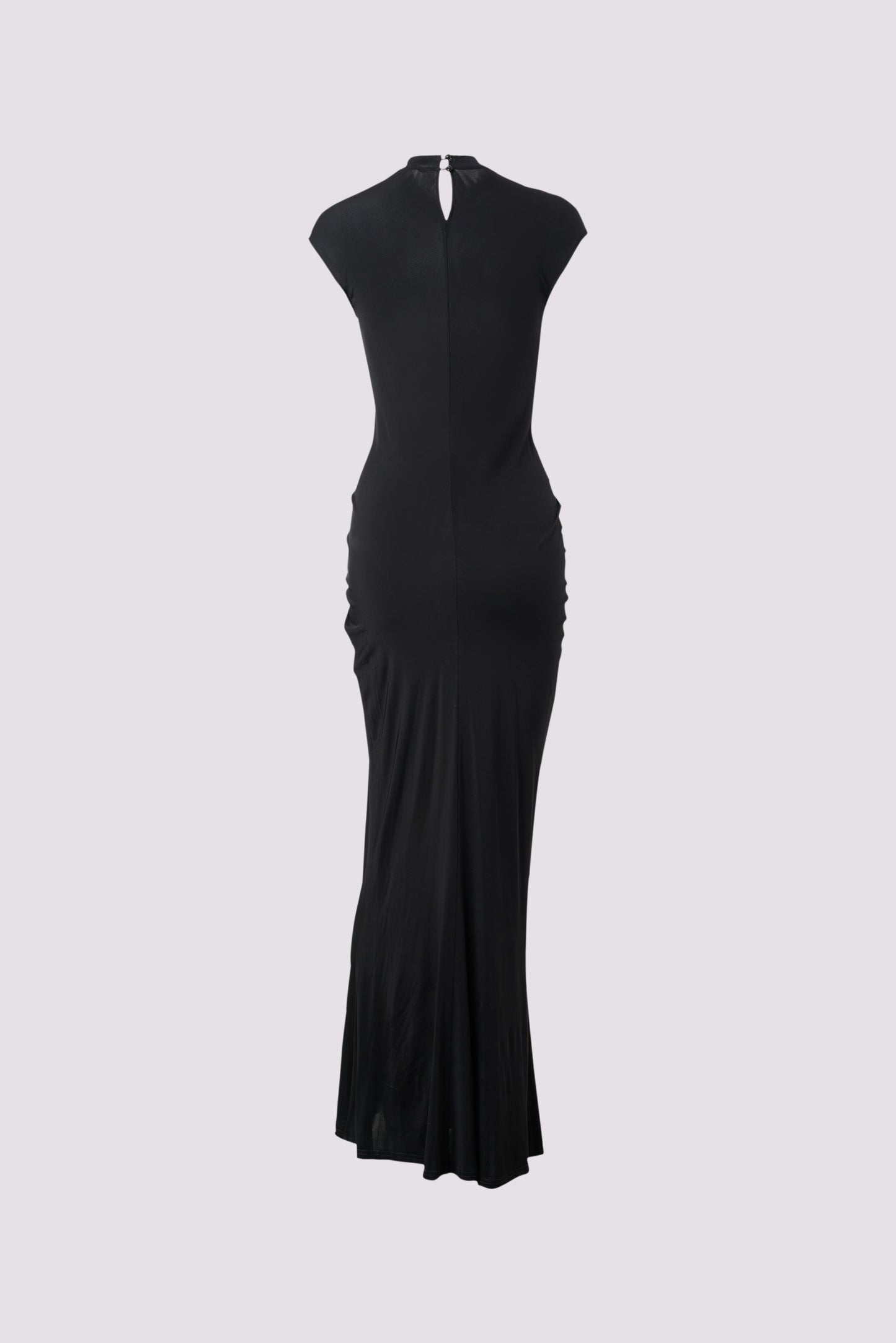 Black knit dress