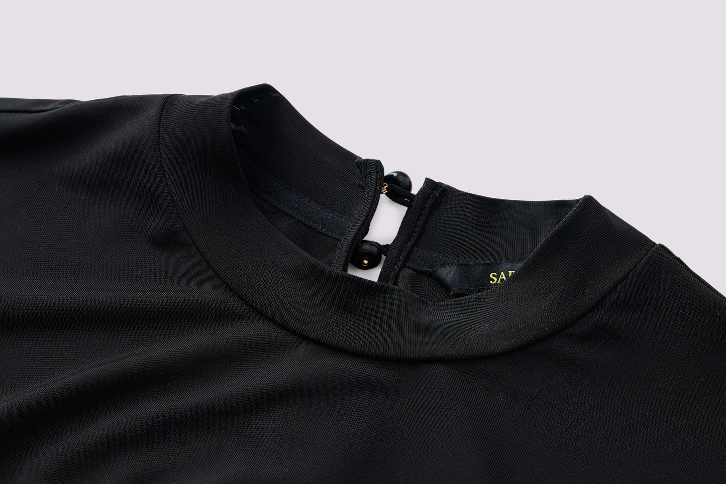 Black knit dress