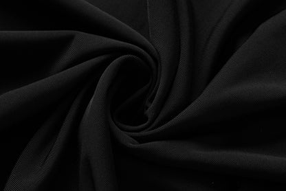 Black knit dress