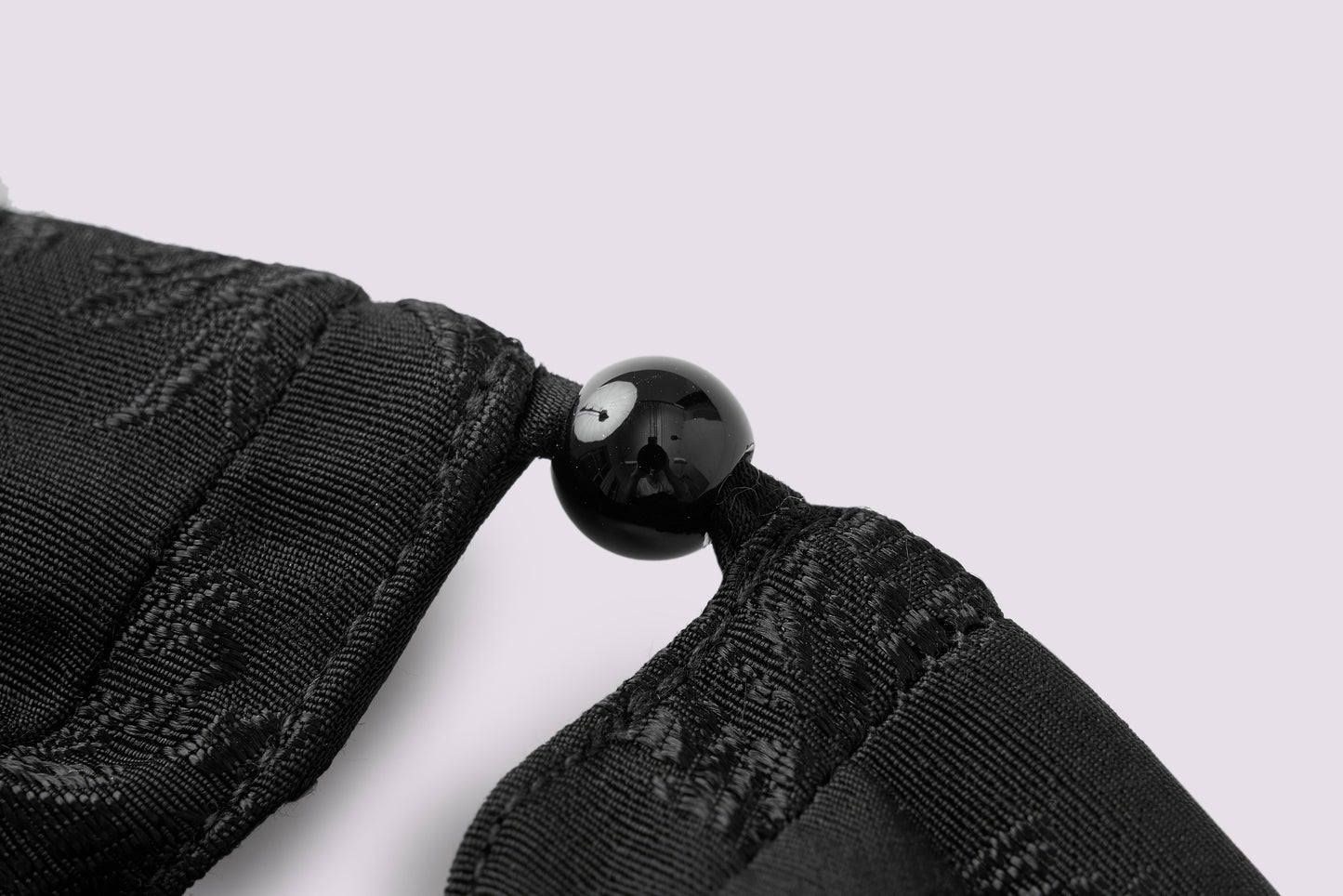 Black jacquard halter dress