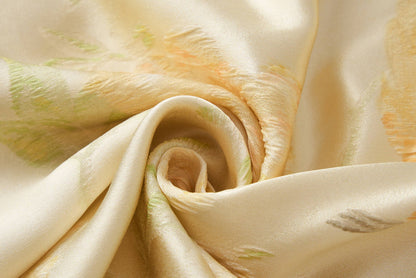 Silk gold flower dress