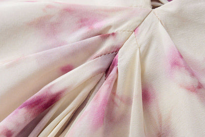 Mulberry silk printed dress