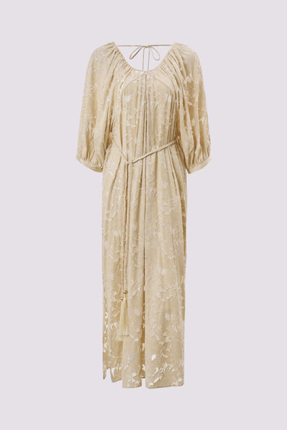 Silk pleated dress
