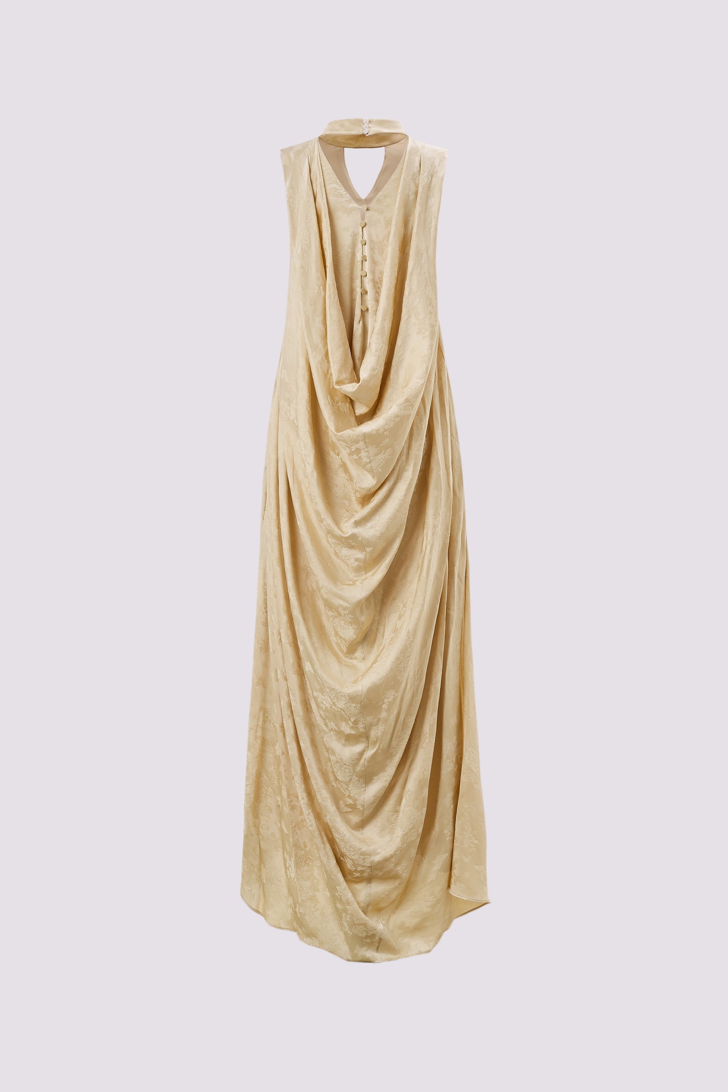 Mulberry silk apricot yellow dress