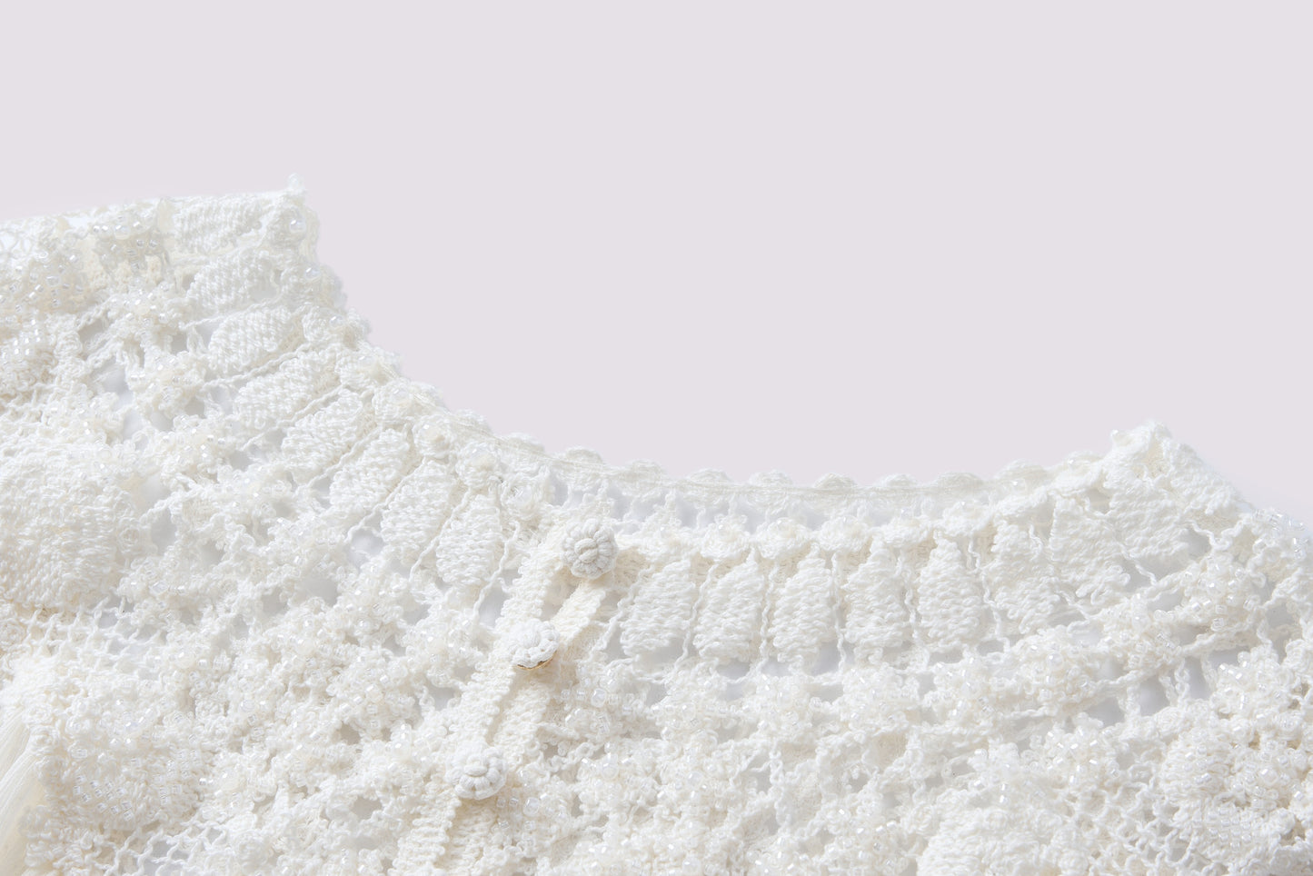 Mulberry silk embroidered collar dress