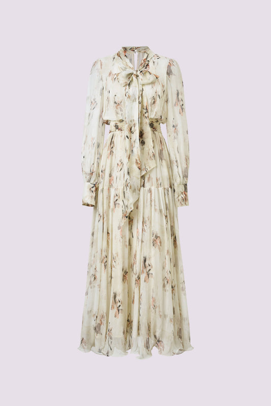 Halo printed dress