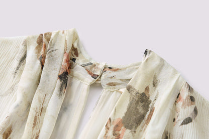 Halo printed dress