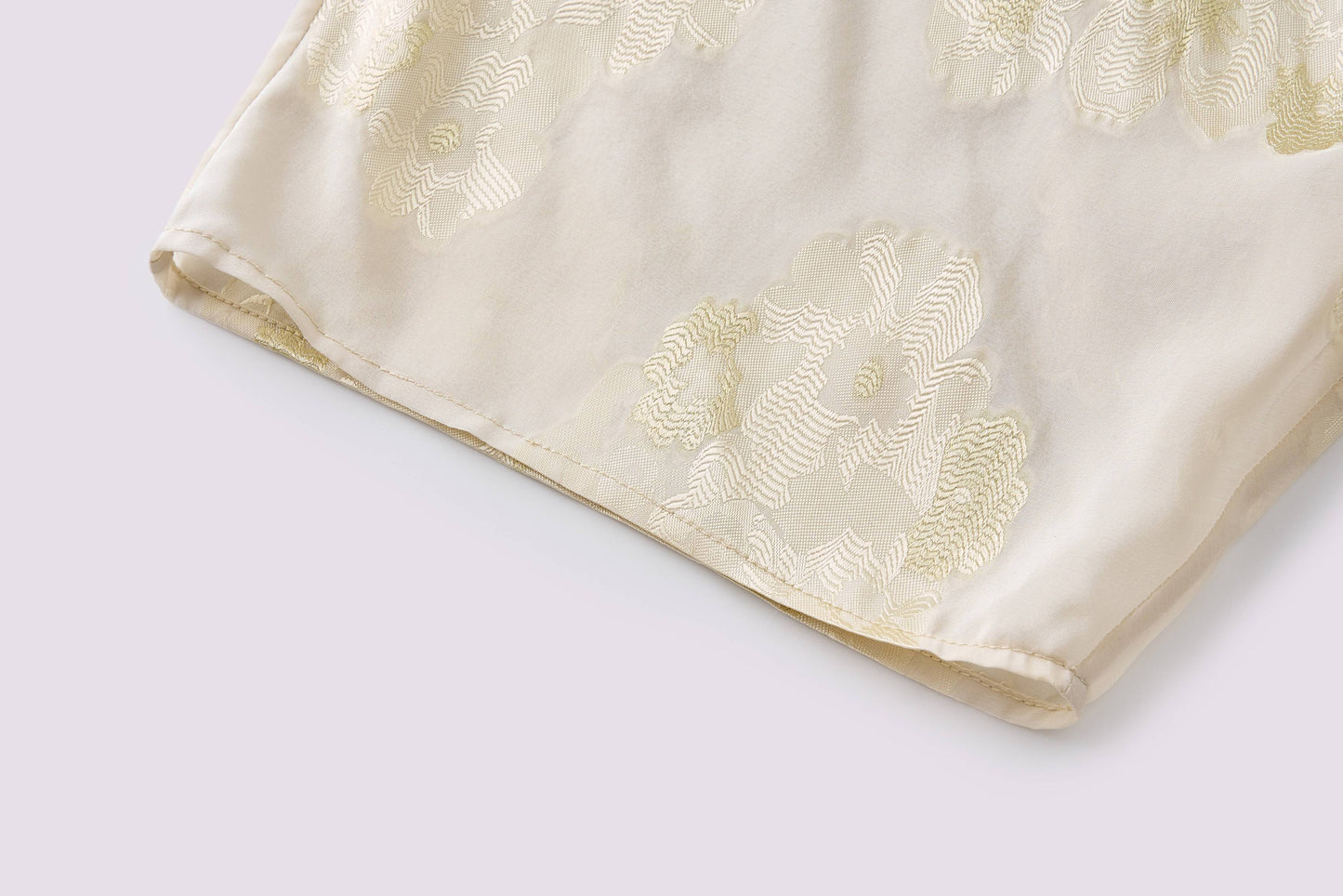 Light champagne jacquard dress