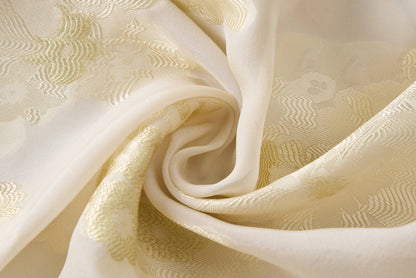 Light champagne jacquard dress