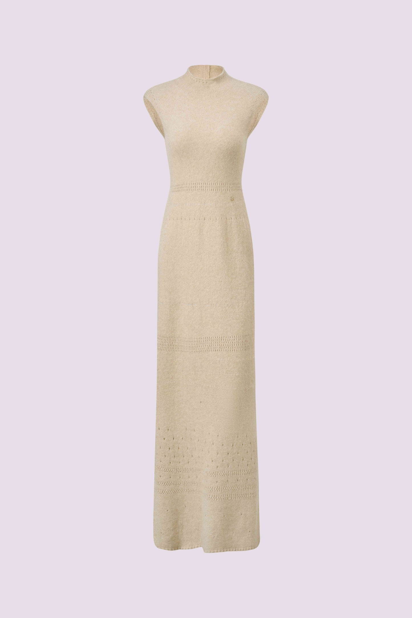 Cashmere perforated woolen dress