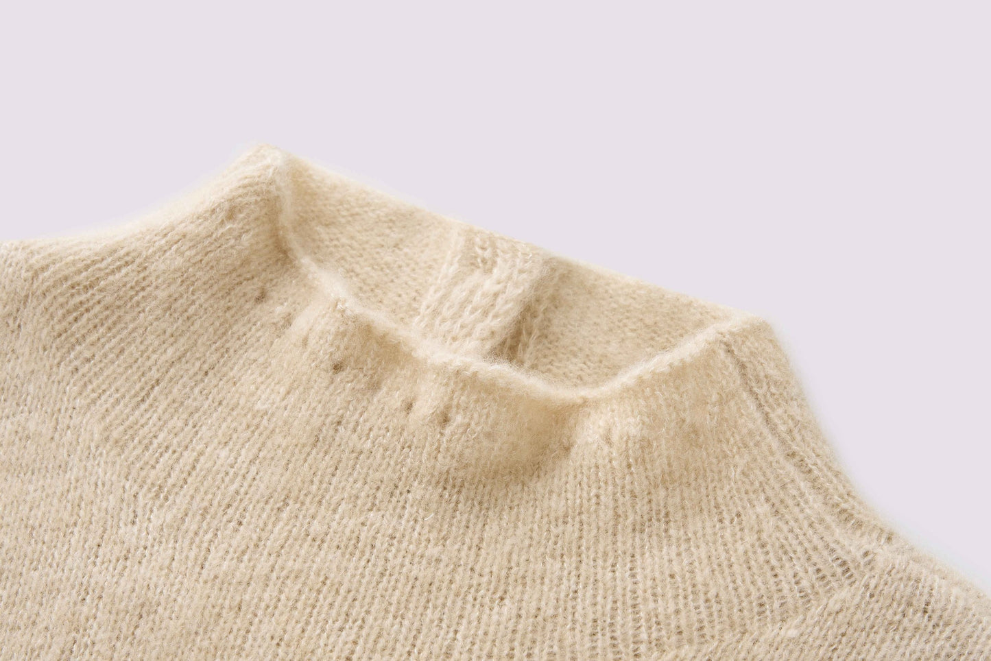 Cashmere perforated woolen dress