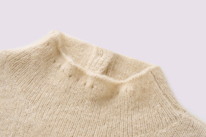 Cashmere perforated woolen dress