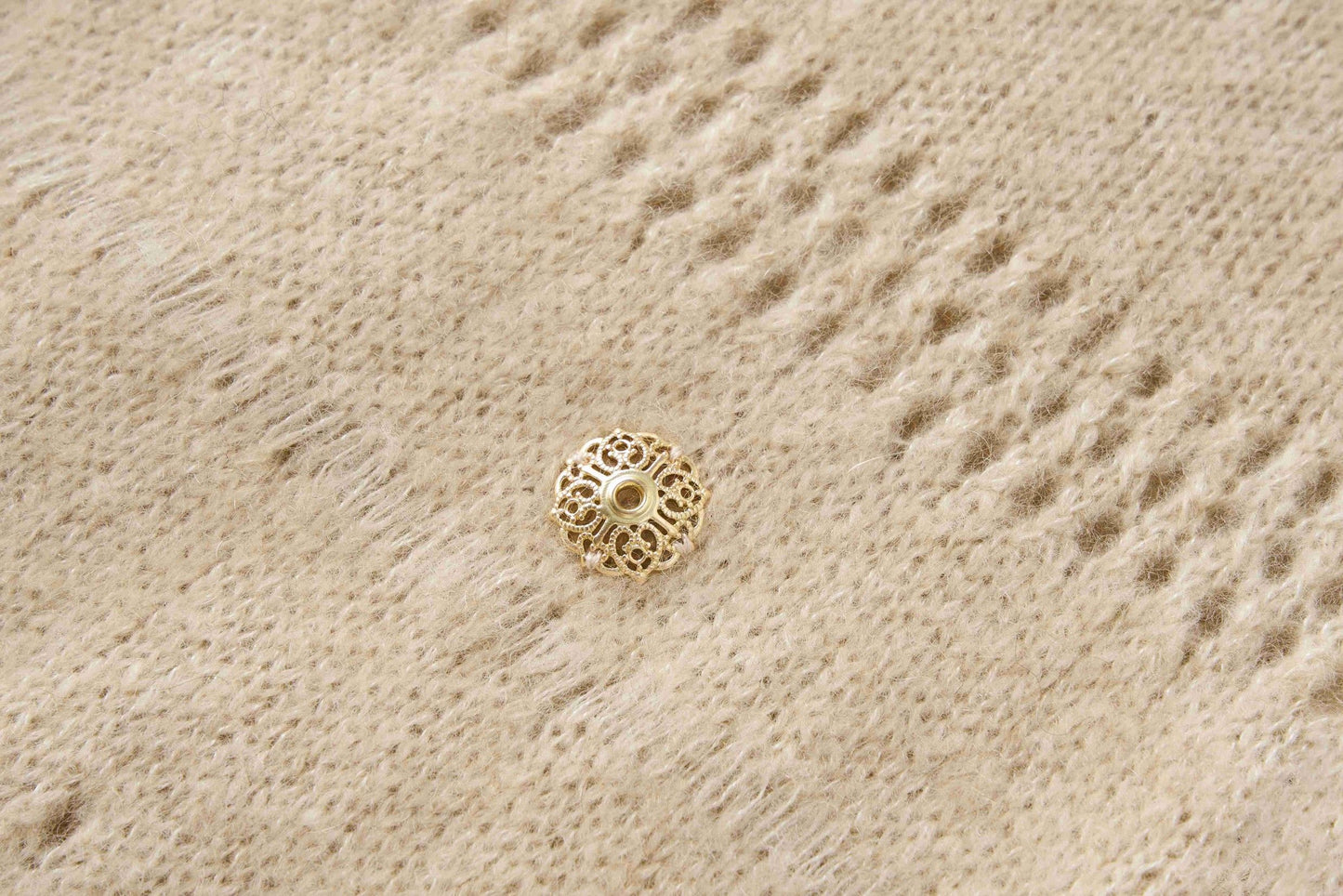 Cashmere perforated woolen dress