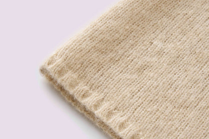 Cashmere perforated woolen dress