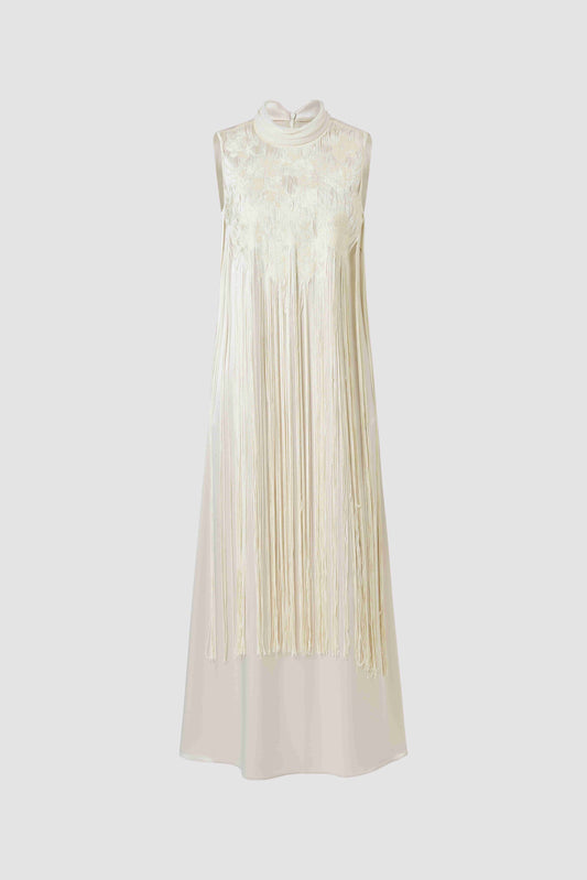 Tassel embroidered dress