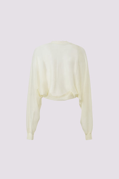 Pure cotton embroidered lace coat
