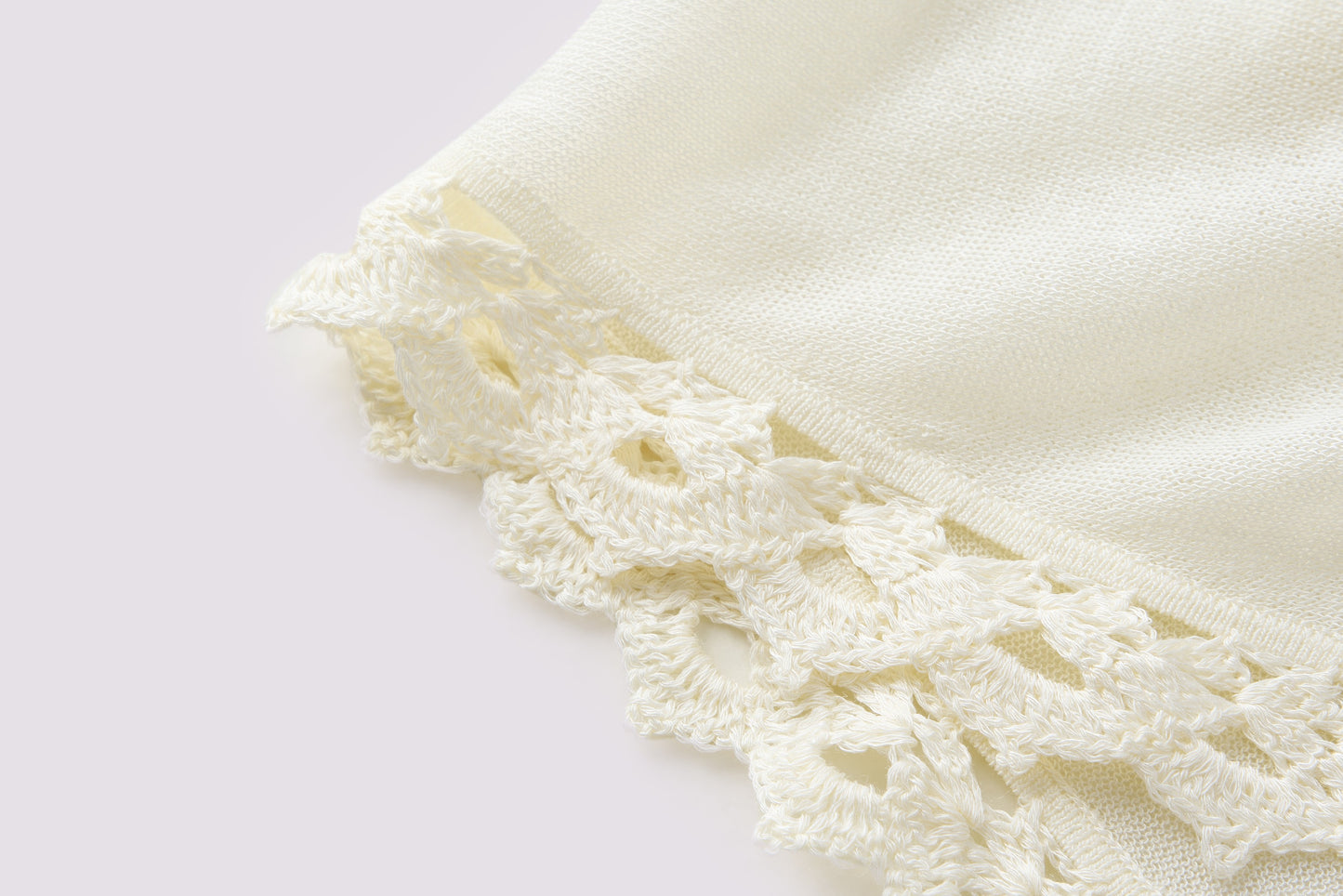 Pure cotton embroidered lace coat