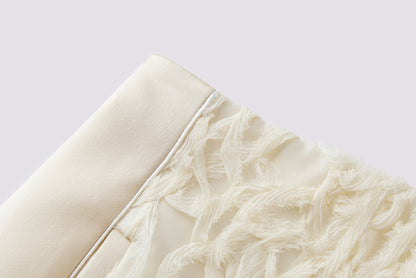 Beige mechanism skirt