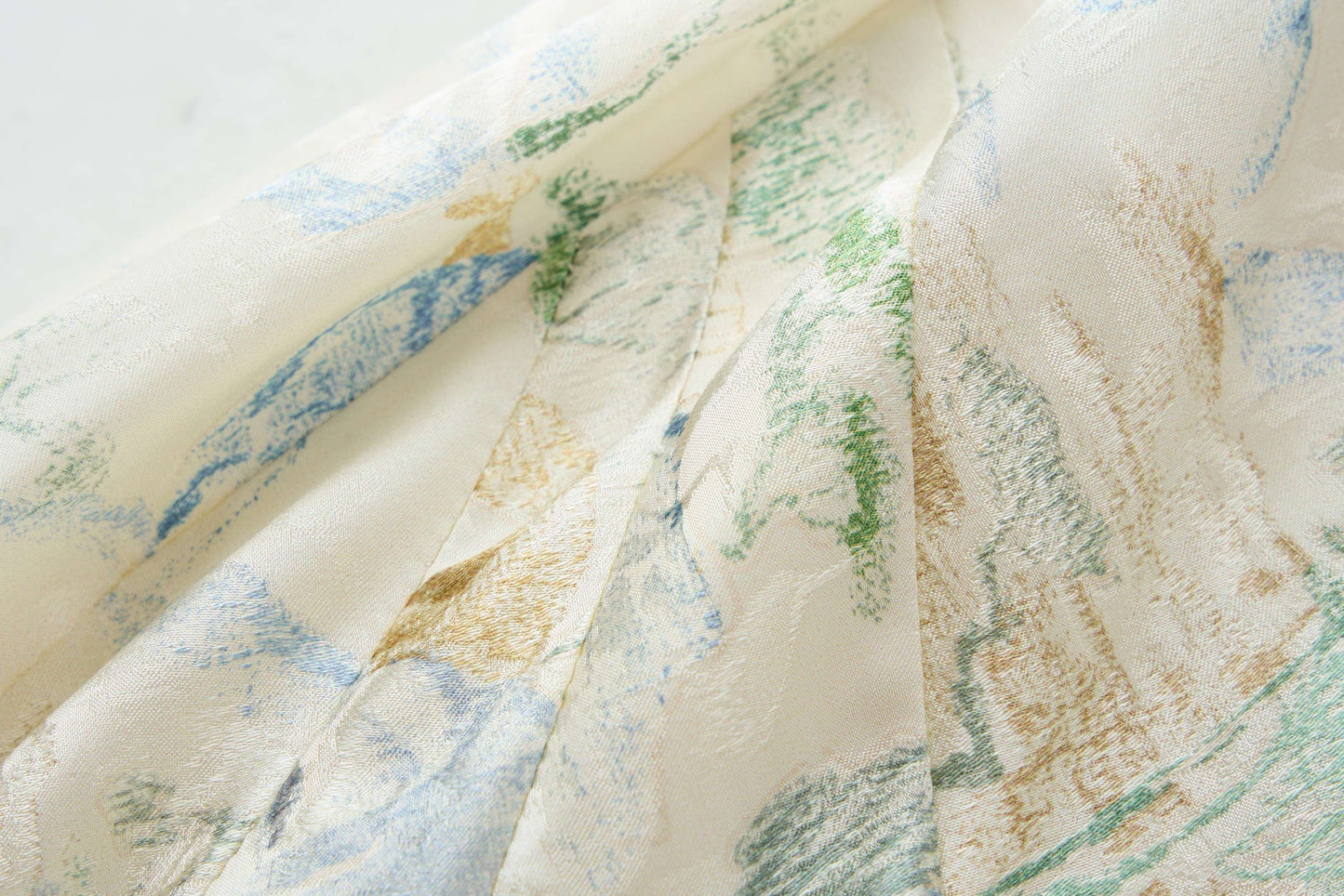 Landscape jacquard half skirt