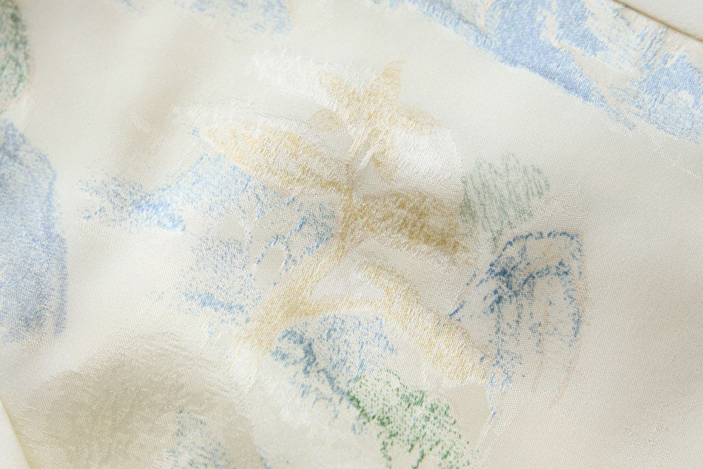 Landscape jacquard half skirt