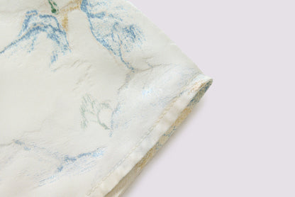 Landscape jacquard half skirt
