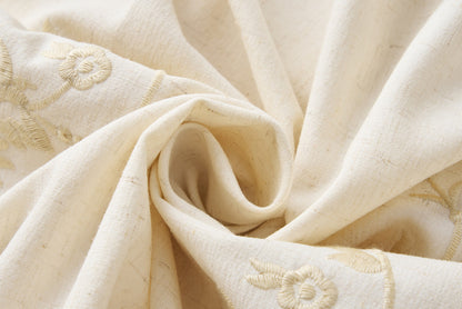 Linen embroidered skirt